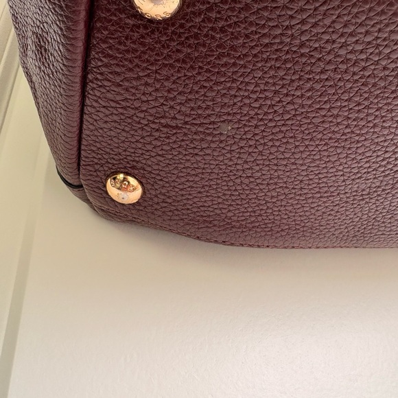 Michael Kors Dark Red Leather Tote - Picture 9 of 9